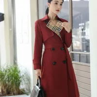 Cheap Burberry Trench Coat Long Sleeved For Women #1410296 Replica Wholesale [$160.00 USD] [ITEM#1410296] on Replica Burberry Trench Coat