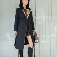 Cheap Burberry Trench Coat Long Sleeved For Women #1410297 Replica Wholesale [$160.00 USD] [ITEM#1410297] on Replica Burberry Trench Coat