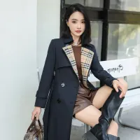 Cheap Burberry Trench Coat Long Sleeved For Women #1410297 Replica Wholesale [$160.00 USD] [ITEM#1410297] on Replica Burberry Trench Coat