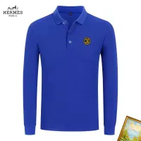 Cheap Hermes T-Shirts Long Sleeved For Men #1410462 Replica Wholesale [$40.00 USD] [ITEM#1410462] on Replica Hermes T-Shirts