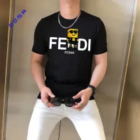Cheap Fendi T-Shirts Short Sleeved For Men #1410929 Replica Wholesale [$45.00 USD] [ITEM#1410929] on Replica Fendi T-Shirts