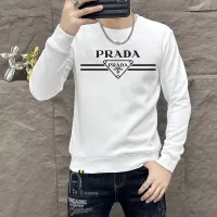 Cheap Prada Hoodies Long Sleeved For Men #1410988 Replica Wholesale [$48.00 USD] [ITEM#1410988] on Replica Prada Hoodies