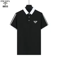 Cheap Prada T-Shirts Short Sleeved For Men #1411271 Replica Wholesale [$38.00 USD] [ITEM#1411271] on Replica Prada T-Shirts