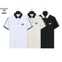 Cheap Prada T-Shirts Short Sleeved For Men #1411271 Replica Wholesale [$38.00 USD] [ITEM#1411271] on Replica Prada T-Shirts