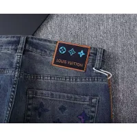 Cheap Louis Vuitton LV Jeans For Men #1411595 Replica Wholesale [$45.00 USD] [ITEM#1411595] on Replica Louis Vuitton LV Jeans