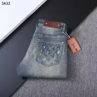Cheap Louis Vuitton LV Jeans For Men #1411598 Replica Wholesale [$45.00 USD] [ITEM#1411598] on Replica Louis Vuitton LV Jeans
