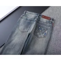 Cheap Louis Vuitton LV Jeans For Men #1411598 Replica Wholesale [$45.00 USD] [ITEM#1411598] on Replica Louis Vuitton LV Jeans