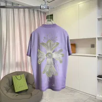 Cheap Chrome Hearts T-Shirts Short Sleeved For Unisex #1412102 Replica Wholesale [$45.00 USD] [ITEM#1412102] on Replica Chrome Hearts T-Shirts