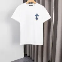 Cheap Chrome Hearts T-Shirts Short Sleeved For Men #1412124 Replica Wholesale [$36.00 USD] [ITEM#1412124] on Replica Chrome Hearts T-Shirts