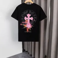 Cheap Chrome Hearts T-Shirts Short Sleeved For Men #1412125 Replica Wholesale [$36.00 USD] [ITEM#1412125] on Replica Chrome Hearts T-Shirts