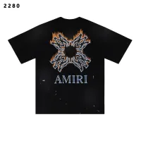 Cheap Amiri T-Shirts Short Sleeved For Unisex #1412153 Replica Wholesale [$34.00 USD] [ITEM#1412153] on Replica Amiri T-Shirts