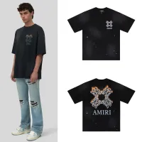 Cheap Amiri T-Shirts Short Sleeved For Unisex #1412153 Replica Wholesale [$34.00 USD] [ITEM#1412153] on Replica Amiri T-Shirts