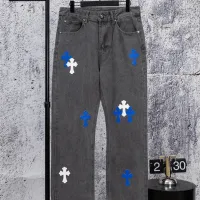 Cheap Chrome Hearts Jeans For Men #1412466 Replica Wholesale [$64.00 USD] [ITEM#1412466] on Replica Chrome Hearts Jeans