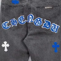 Cheap Chrome Hearts Jeans For Men #1412466 Replica Wholesale [$64.00 USD] [ITEM#1412466] on Replica Chrome Hearts Jeans