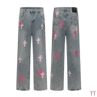 Cheap Chrome Hearts Jeans For Men #1412467 Replica Wholesale [$60.00 USD] [ITEM#1412467] on Replica Chrome Hearts Jeans
