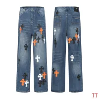 Cheap Chrome Hearts Jeans For Men #1412474 Replica Wholesale [$60.00 USD] [ITEM#1412474] on Replica Chrome Hearts Jeans