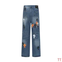 Cheap Chrome Hearts Jeans For Men #1412474 Replica Wholesale [$60.00 USD] [ITEM#1412474] on Replica Chrome Hearts Jeans