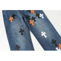 Cheap Chrome Hearts Jeans For Men #1412474 Replica Wholesale [$60.00 USD] [ITEM#1412474] on Replica Chrome Hearts Jeans