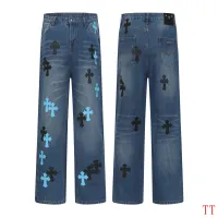 Cheap Chrome Hearts Jeans For Men #1412475 Replica Wholesale [$60.00 USD] [ITEM#1412475] on Replica Chrome Hearts Jeans