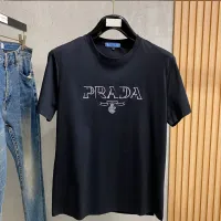 Cheap Prada T-Shirts Short Sleeved For Men #1412489 Replica Wholesale [$76.00 USD] [ITEM#1412489] on Replica Prada T-Shirts