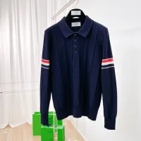 Cheap Thom Browne TB Sweaters Long Sleeved For Men #1412851 Replica Wholesale [$85.00 USD] [ITEM#1412851] on Replica Thom Browne TB Sweaters