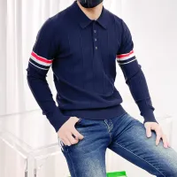 Cheap Thom Browne TB Sweaters Long Sleeved For Men #1412851 Replica Wholesale [$85.00 USD] [ITEM#1412851] on Replica Thom Browne TB Sweaters