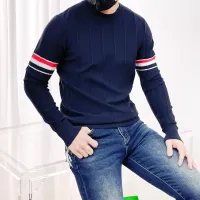Cheap Thom Browne TB Sweaters Long Sleeved For Men #1412852 Replica Wholesale [$85.00 USD] [ITEM#1412852] on Replica Thom Browne TB Sweaters