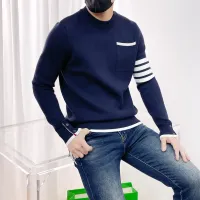 Cheap Thom Browne TB Sweaters Long Sleeved For Men #1412856 Replica Wholesale [$85.00 USD] [ITEM#1412856] on Replica Thom Browne TB Sweaters