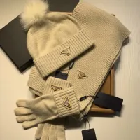Cheap Prada Hat and Scarf and Glove Set #1413071 Replica Wholesale [$76.00 USD] [ITEM#1413071] on Replica Prada Hat and Scarf and Glove Set