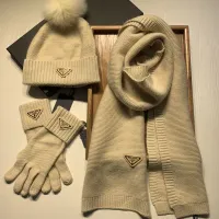 Cheap Prada Hat and Scarf and Glove Set #1413071 Replica Wholesale [$76.00 USD] [ITEM#1413071] on Replica Prada Hat and Scarf and Glove Set
