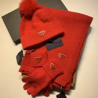Cheap Prada Hat and Scarf and Glove Set #1413072 Replica Wholesale [$76.00 USD] [ITEM#1413072] on Replica Prada Hat and Scarf and Glove Set
