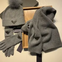 Cheap Prada Hat and Scarf and Glove Set #1413073 Replica Wholesale [$76.00 USD] [ITEM#1413073] on Replica Prada Hat and Scarf and Glove Set