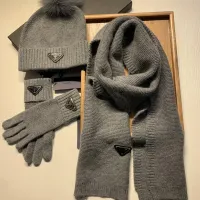 Cheap Prada Hat and Scarf and Glove Set #1413073 Replica Wholesale [$76.00 USD] [ITEM#1413073] on Replica Prada Hat and Scarf and Glove Set