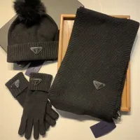 Cheap Prada Hat and Scarf and Glove Set #1413074 Replica Wholesale [$76.00 USD] [ITEM#1413074] on Replica Prada Hat and Scarf and Glove Set