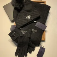 Cheap Prada Hat and Scarf and Glove Set #1413074 Replica Wholesale [$76.00 USD] [ITEM#1413074] on Replica Prada Hat and Scarf and Glove Set