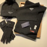 Cheap Prada Hat and Scarf and Glove Set #1413074 Replica Wholesale [$76.00 USD] [ITEM#1413074] on Replica Prada Hat and Scarf and Glove Set