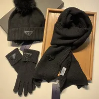 Cheap Prada Hat and Scarf and Glove Set #1413074 Replica Wholesale [$76.00 USD] [ITEM#1413074] on Replica Prada Hat and Scarf and Glove Set
