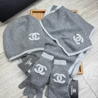 Cheap Chanel Hat and Scarf and Glove Set #1413093 Replica Wholesale [$72.00 USD] [ITEM#1413093] on Replica Chanel Hat and Scarf and Glove Set
