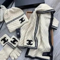 Cheap Chanel Hat and Scarf and Glove Set #1413106 Replica Wholesale [$72.00 USD] [ITEM#1413106] on Replica Chanel Hat and Scarf and Glove Set