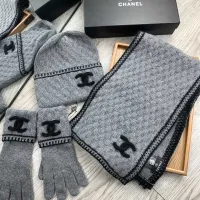 Cheap Chanel Hat and Scarf and Glove Set #1413107 Replica Wholesale [$72.00 USD] [ITEM#1413107] on Replica Chanel Hat and Scarf and Glove Set