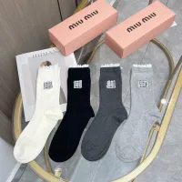 Cheap MIU MIU Socks #1413138 Replica Wholesale [$38.00 USD] [ITEM#1413138] on Replica MIU MIU Socks