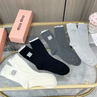 Cheap MIU MIU Socks #1413138 Replica Wholesale [$38.00 USD] [ITEM#1413138] on Replica MIU MIU Socks