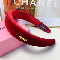 Cheap MIU MIU Headband For Women #1413270 Replica Wholesale [$25.00 USD] [ITEM#1413270] on Replica MIU MIU Headband