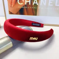Cheap MIU MIU Headband For Women #1413270 Replica Wholesale [$25.00 USD] [ITEM#1413270] on Replica MIU MIU Headband