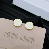 Cheap MIU MIU Earrings For Women #1413466 Replica Wholesale [$27.00 USD] [ITEM#1413466] on Replica MIU MIU Earrings