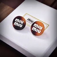 Cheap MIU MIU Earrings For Women #1413543 Replica Wholesale [$25.00 USD] [ITEM#1413543] on Replica MIU MIU Earrings