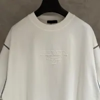 Cheap Prada T-Shirts Short Sleeved For Unisex #1413896 Replica Wholesale [$48.00 USD] [ITEM#1413896] on Replica Prada T-Shirts