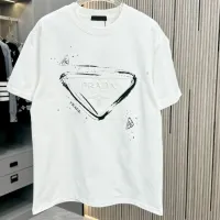 Cheap Prada T-Shirts Short Sleeved For Unisex #1414166 Replica Wholesale [$40.00 USD] [ITEM#1414166] on Replica Prada T-Shirts