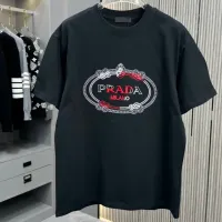 Cheap Prada T-Shirts Short Sleeved For Unisex #1414168 Replica Wholesale [$40.00 USD] [ITEM#1414168] on Replica Prada T-Shirts