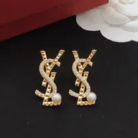 Cheap Yves Saint Laurent YSL Earrings For Women #1414359 Replica Wholesale [$27.00 USD] [ITEM#1414359] on Replica Yves Saint Laurent YSL Earrings